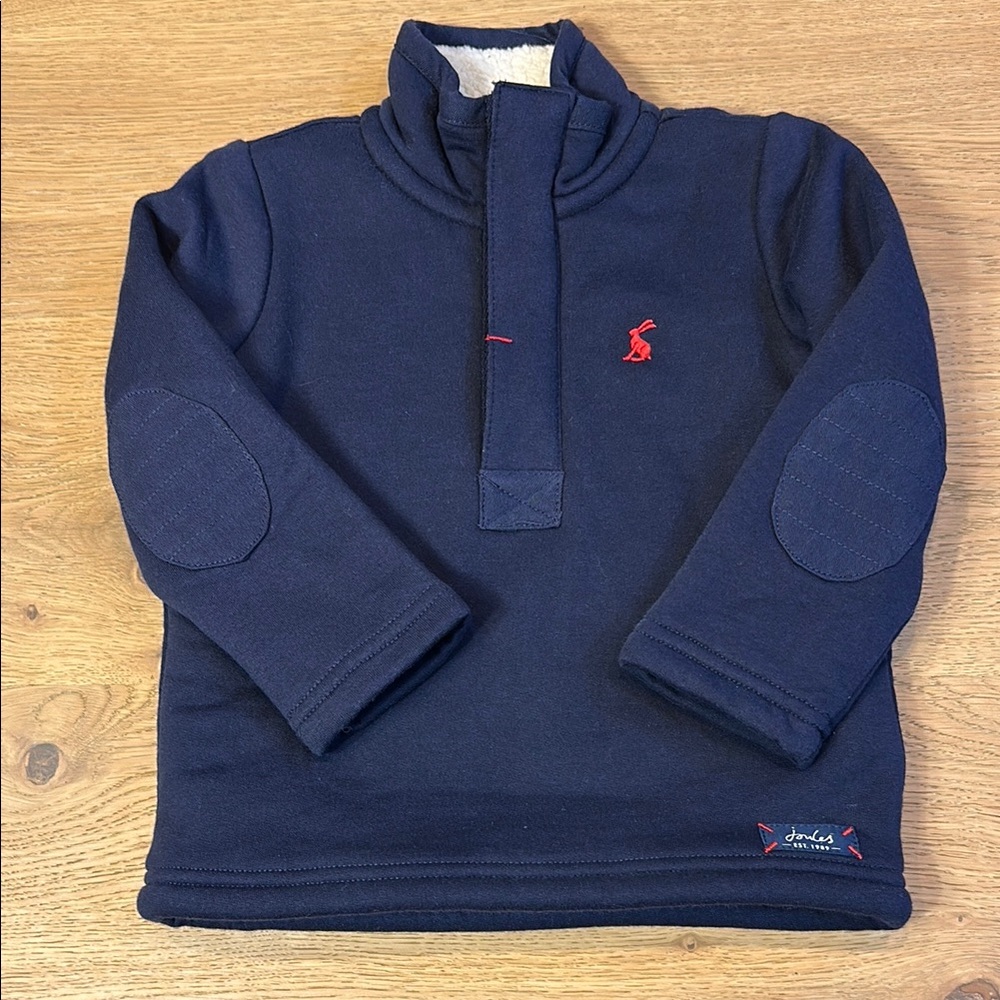 Joules Navy Blue Kids Sweatshirt with Red Logo NWOT